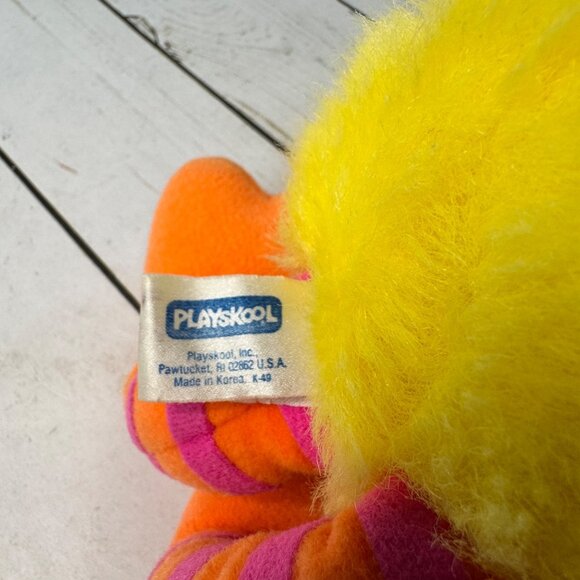 Vintage 1986 Playskool Sesame Street Big Bird 13" Plush Toy Made in Korea Muppet - Picture 10 of 12